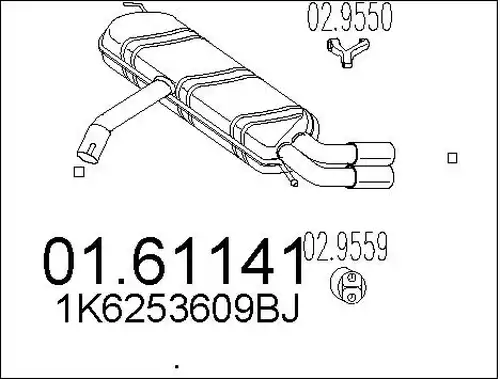 крайно гърне MTS 01.61141