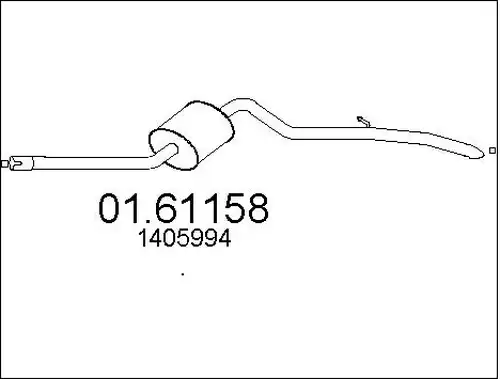 крайно гърне MTS 01.61158