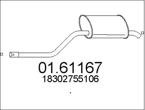 крайно гърне MTS 01.61167