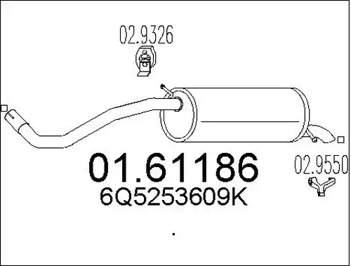 крайно гърне MTS 01.61186