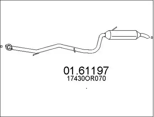 крайно гърне MTS 01.61197