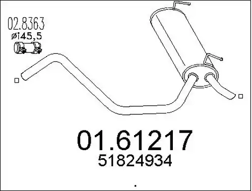 крайно гърне MTS 01.61217