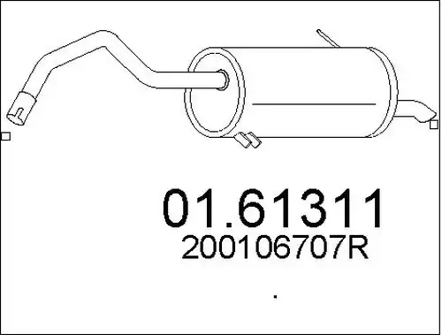 крайно гърне MTS 01.61311