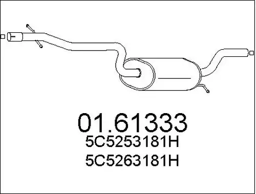 крайно гърне MTS 01.61333