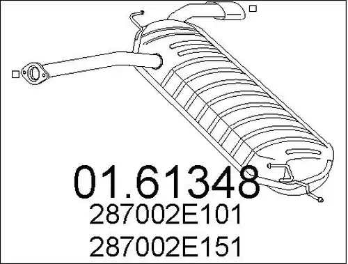 крайно гърне MTS 01.61348