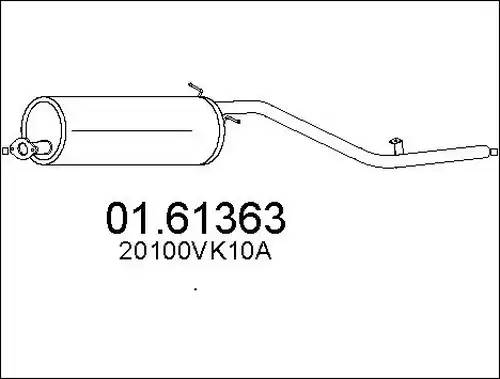 крайно гърне MTS 01.61363