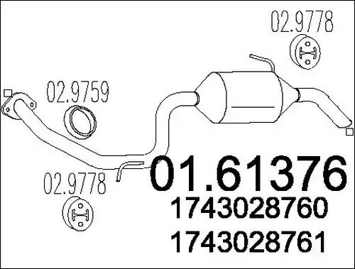 крайно гърне MTS 01.61376