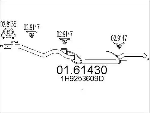 крайно гърне MTS 01.61430