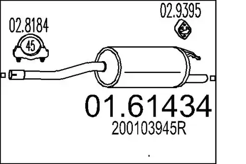 средно гърне MTS 01.61434