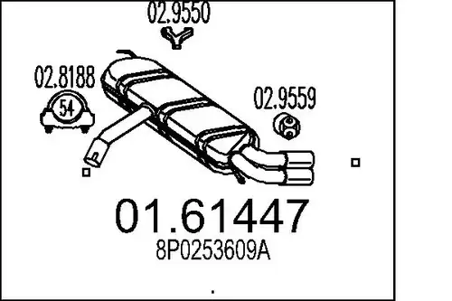 крайно гърне MTS 01.61447