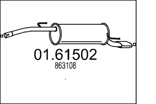 крайно гърне MTS 01.61502