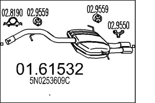 крайно гърне MTS 01.61532