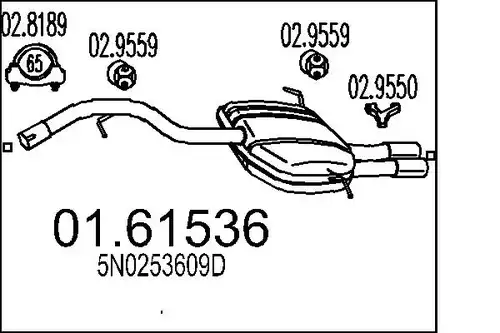 крайно гърне MTS 01.61536