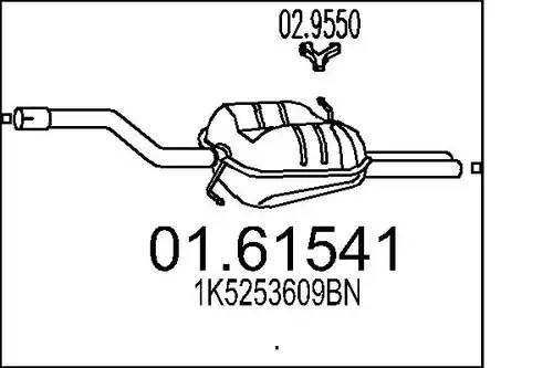 крайно гърне MTS 01.61541