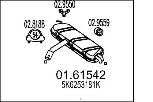 крайно гърне MTS 01.61542