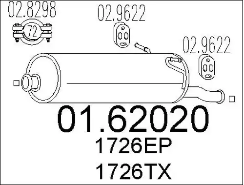 крайно гърне MTS 01.62020