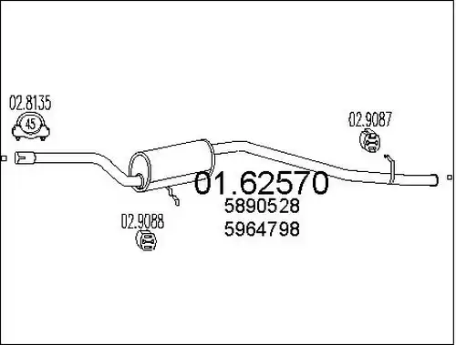 крайно гърне MTS 01.62570