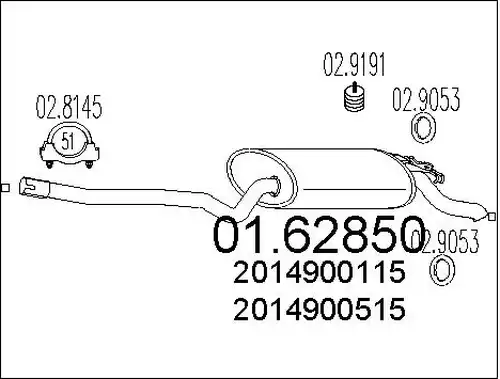 крайно гърне MTS 01.62850