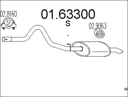 крайно гърне MTS 01.63300