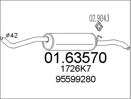 крайно гърне MTS 01.63570