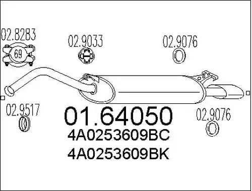 крайно гърне MTS 01.64050