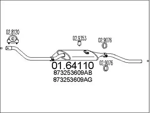 крайно гърне MTS 01.64110