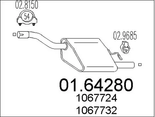 крайно гърне MTS 01.64280