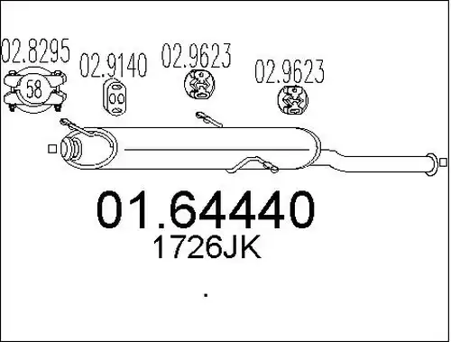 крайно гърне MTS 01.64440