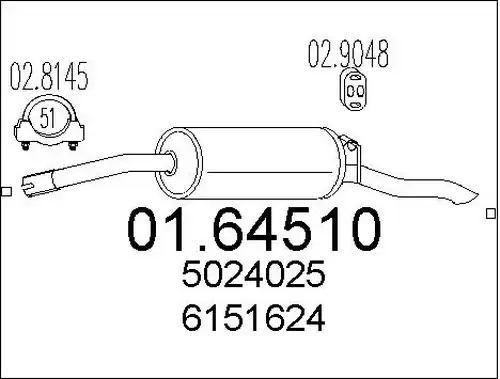 крайно гърне MTS 01.64510