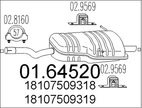 крайно гърне MTS 01.64520