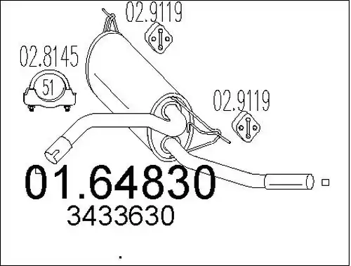 крайно гърне MTS 01.64830