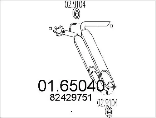 крайно гърне MTS 01.65040