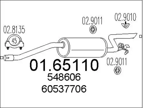 крайно гърне MTS 01.65110