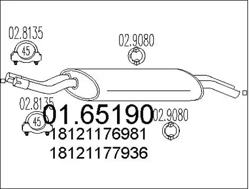 крайно гърне MTS 01.65190