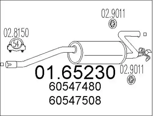 крайно гърне MTS 01.65230