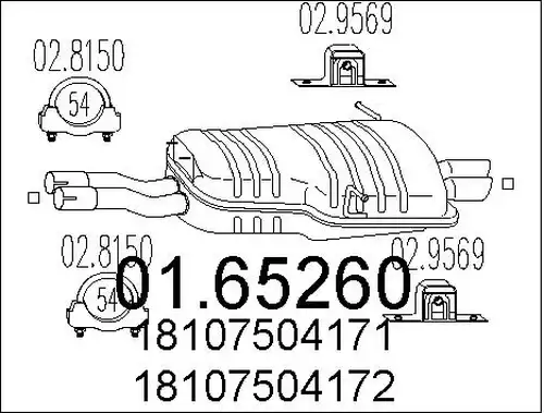 крайно гърне MTS 01.65260