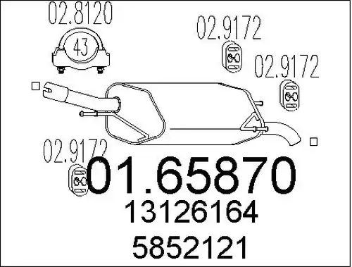 крайно гърне MTS 01.65870