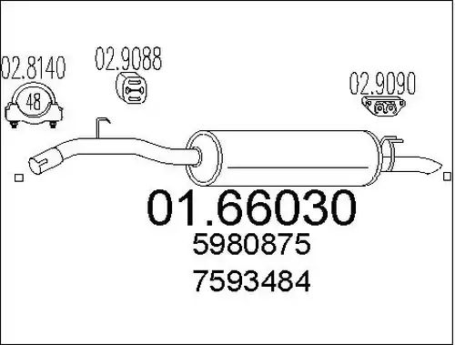 крайно гърне MTS 01.66030