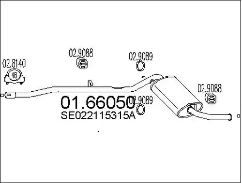 крайно гърне MTS 01.66050