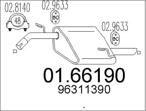 крайно гърне MTS 01.66190