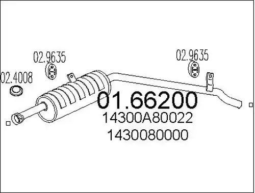 крайно гърне MTS 01.66200