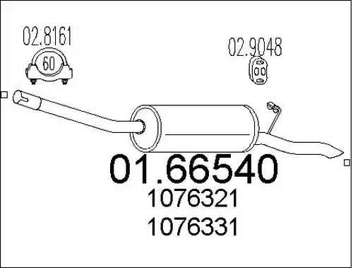 крайно гърне MTS 01.66540