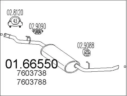 крайно гърне MTS 01.66550