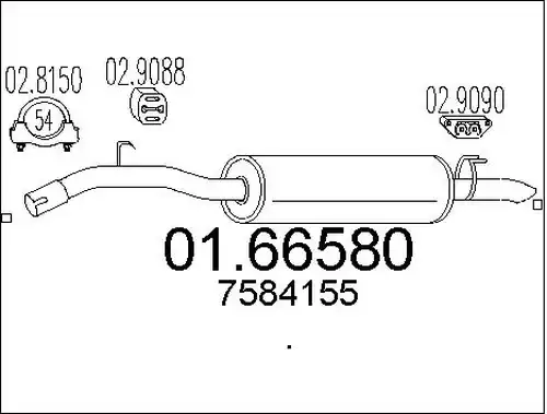 крайно гърне MTS 01.66580