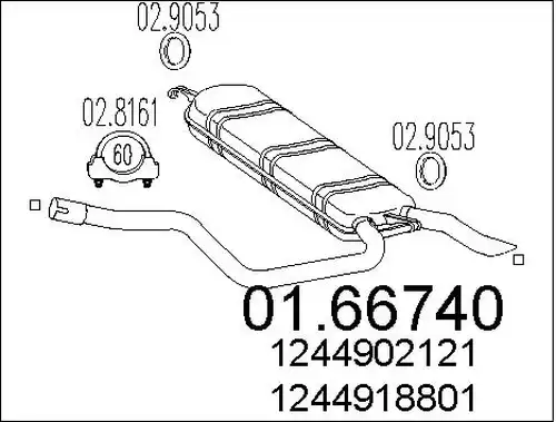 крайно гърне MTS 01.66740