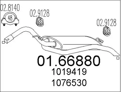 крайно гърне MTS 01.66880