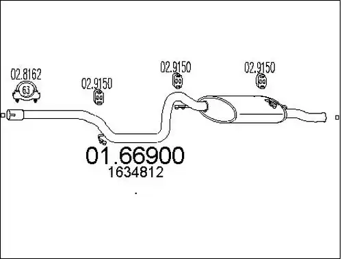 крайно гърне MTS 01.66900