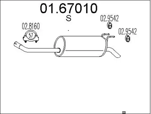 крайно гърне MTS 01.67010