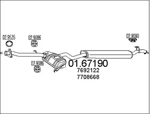 крайно гърне MTS 01.67190