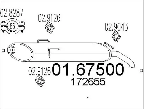 крайно гърне MTS 01.67500